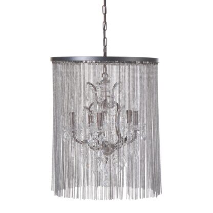 Silver Crystal Chandelier