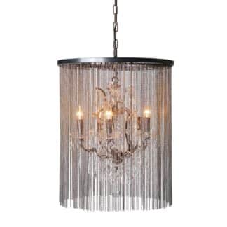 Silver Crystal Chandelier