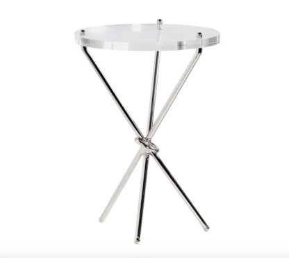 Knot and Perspex Top Side Table