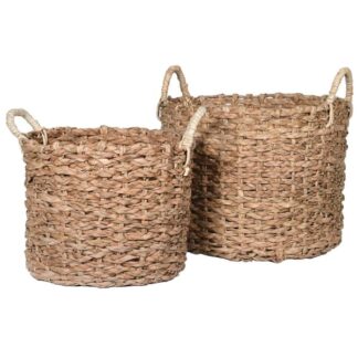A set of seagrass baskets