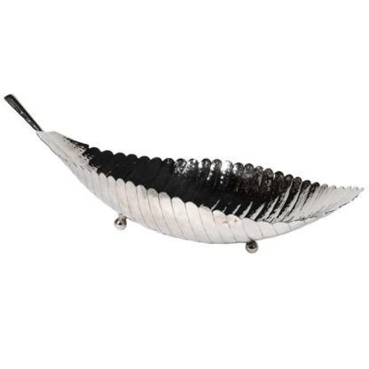 Silver Banana Leaf Plate