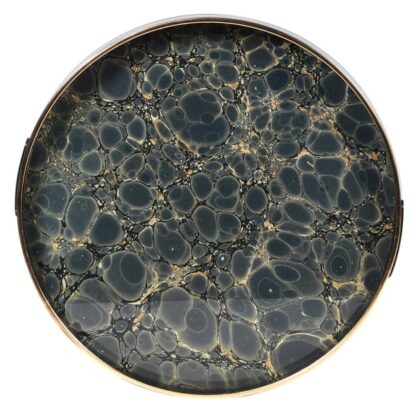 Sea Green & Gold Mottled Tray