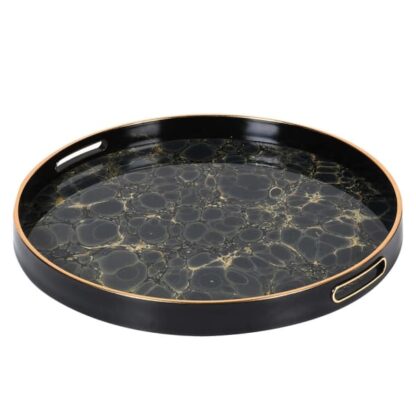 Sea Green & Gold Mottled Tray