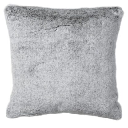 Grey Faux Fur Cushion