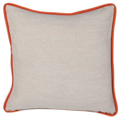 Cream Linen Square Cushion Cover