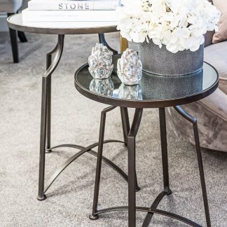 Modern Mirrored side tables