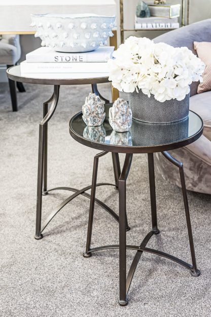 Modern Mirrored side tables