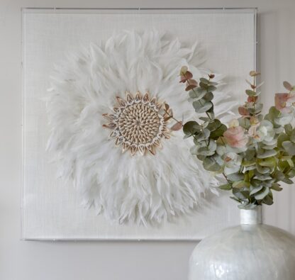 Ivory Feather Wall Art