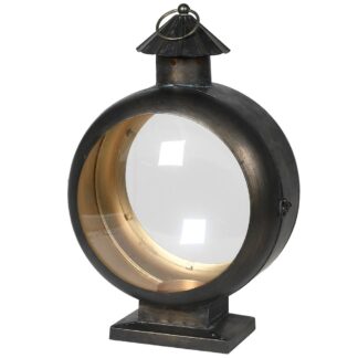 Black And Gold Globe Lantern