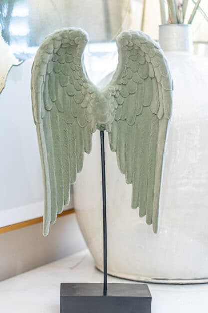 Flocked Angel Wings