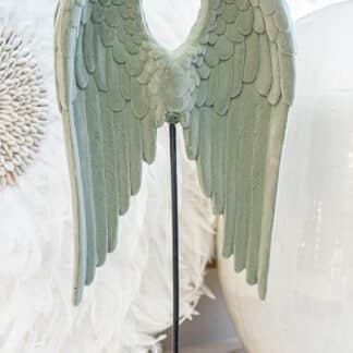 Flocked Velvet Angel Wings