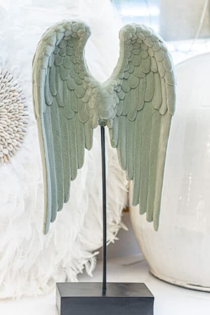 Flocked Velvet Angel Wings