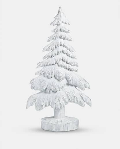 White Glitter Christmas Tree Decor