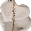 Silver Hammered Cake Stand