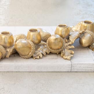 Gold Acorn Candelabra