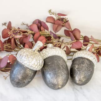 Audrey Acorn Decorations - Pair Large
