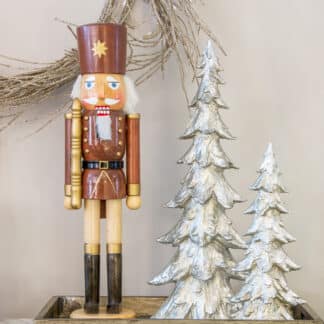 decorative silver champagne fir tree