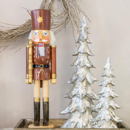 decorative silver champagne fir tree