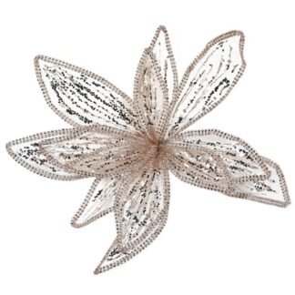 Golden Sequin Poinsettia