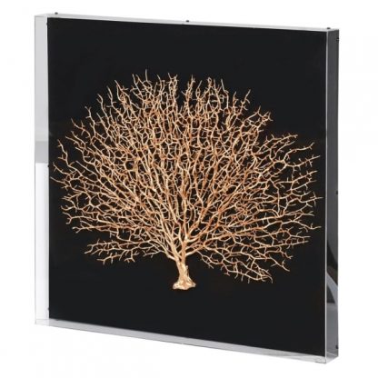 Golden Coral Box Wall Art