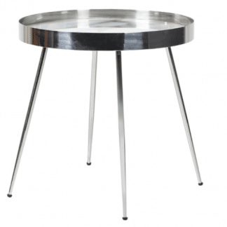 Contemporary Side Table With A White Marble Effect