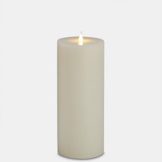 Led wax ivory candle