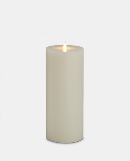 Led wax ivory candle
