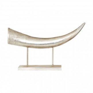 Rhino Silver Horn Ornament