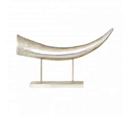 Rhino Silver Horn Ornament