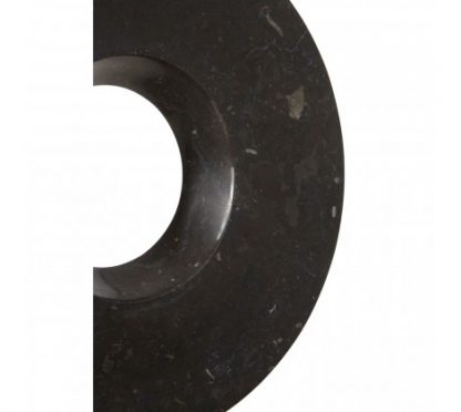 Black Marble Disc Sculpture