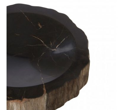 Rustic Cobalt wood bowl