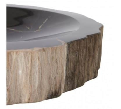 Rustic Cobalt wood bowl