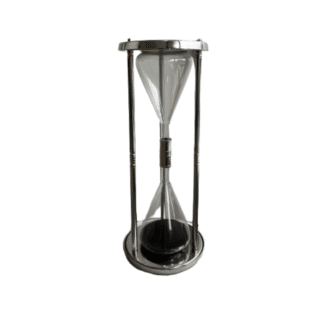 tall chrome sand timer