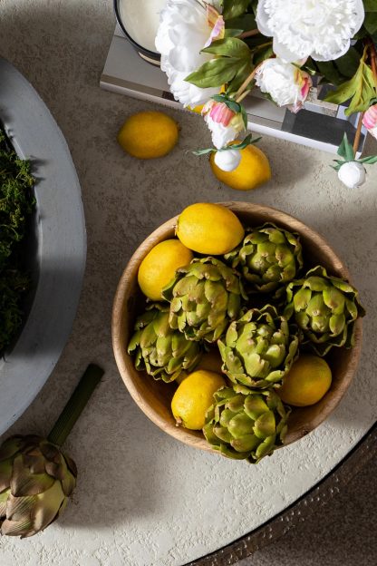 Realistic Olive Green Artichoke Head