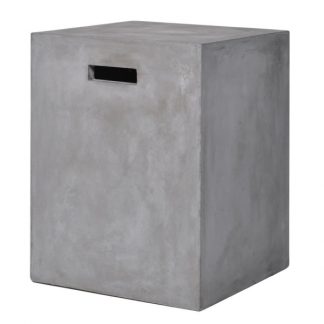 Grey Cube Stool