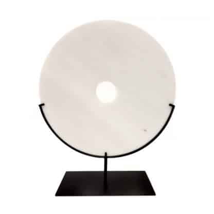 Large White Marble disc