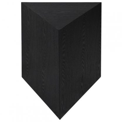 black triangular table