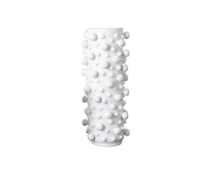 Bobble White Vase