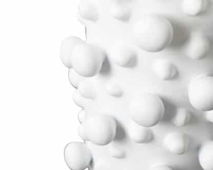 Bobble White Vase