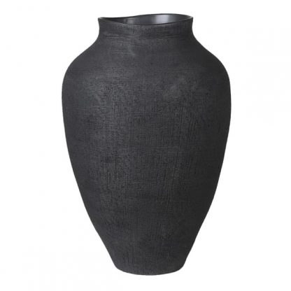 Small Black Textured Vase