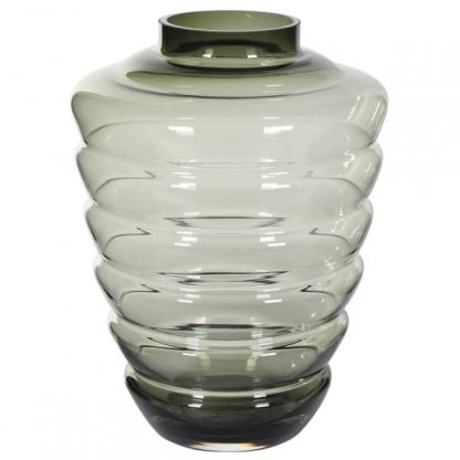 Green Smoked Hive Vase
