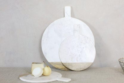 Round Marble Board - White