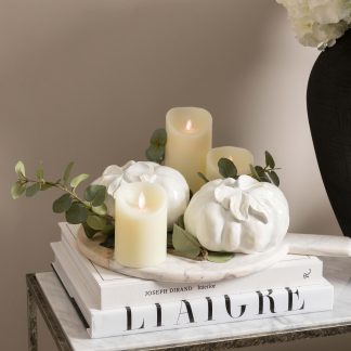 White ceramic Pumpkin decoration