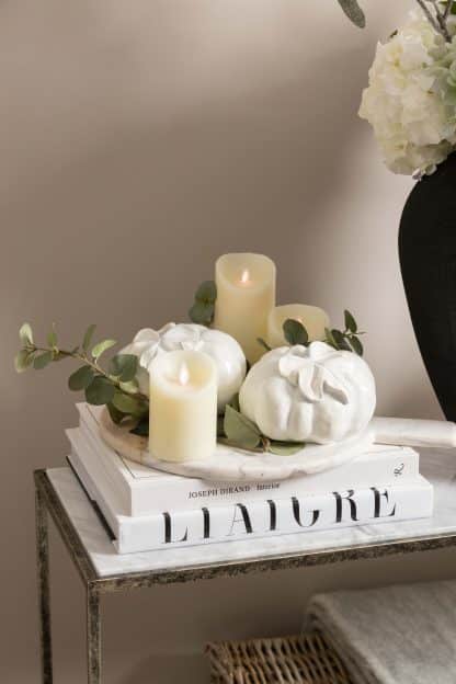 White ceramic Pumpkin decoration