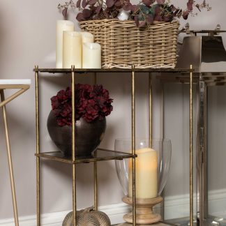 Mila Shelving Unit With Mirrored Panels
