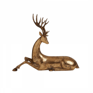 gold reindeer Christmas decor