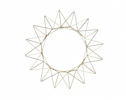 Golden Star Wreath - Small