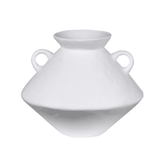 small white jar vase