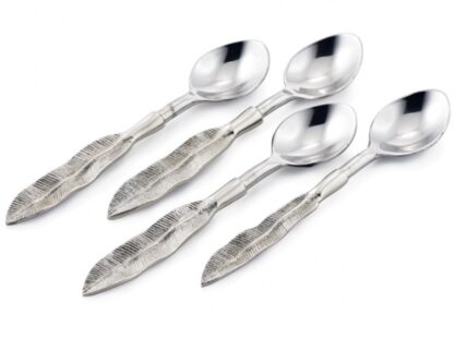 feather tea spoons