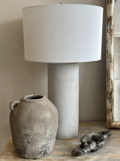 Grey Distressed Ceramic Vase